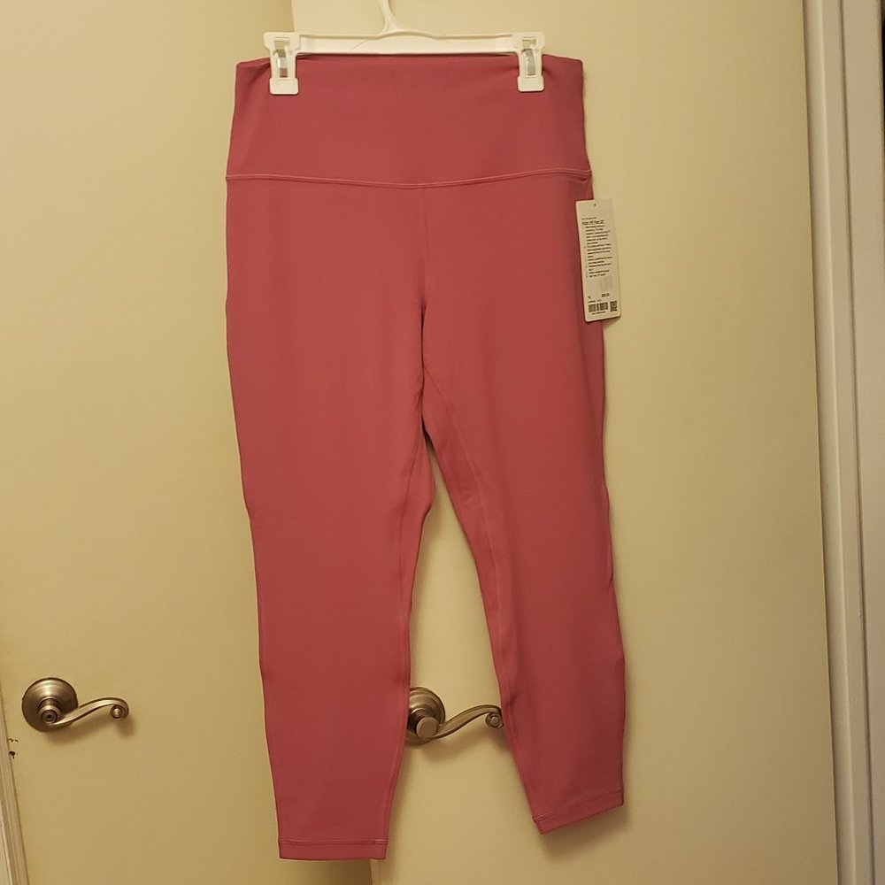 Lululemon align HR pant 25" 14 Pink Lychee